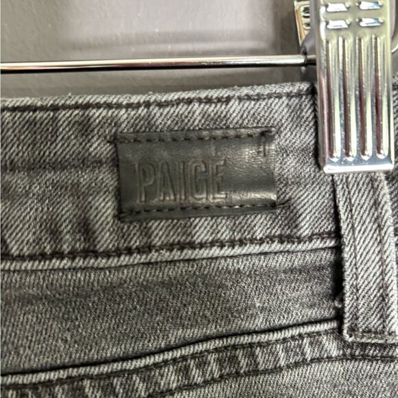 Paige Julia Faded Black Skinny Jeans Frayed Details Size 29 - Picture 5 of 7
